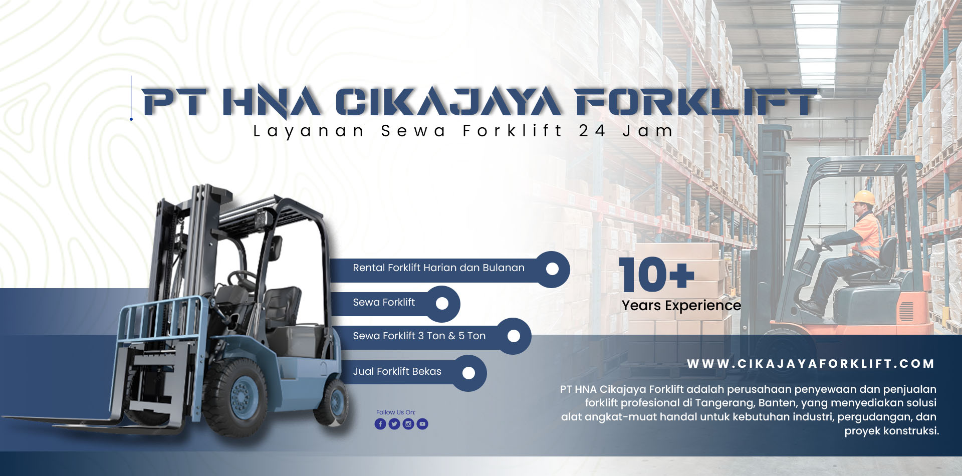 banner PT HNA CIKAJAYA FORKLIFT